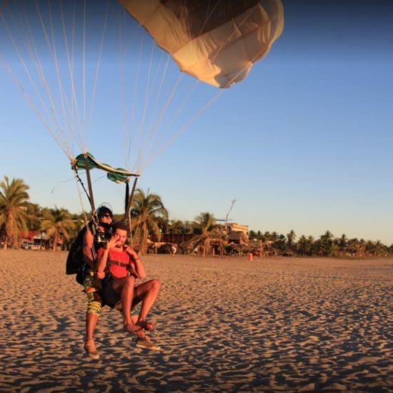 landing skydiving