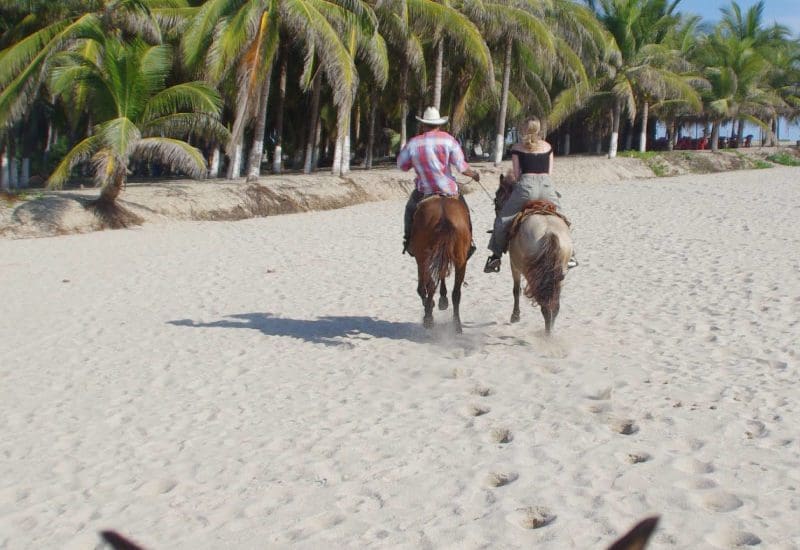 sunset horseback riding
