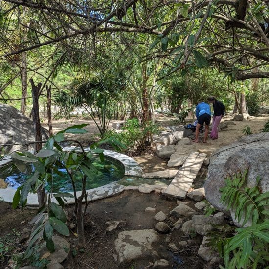 entrada de las aguas termales