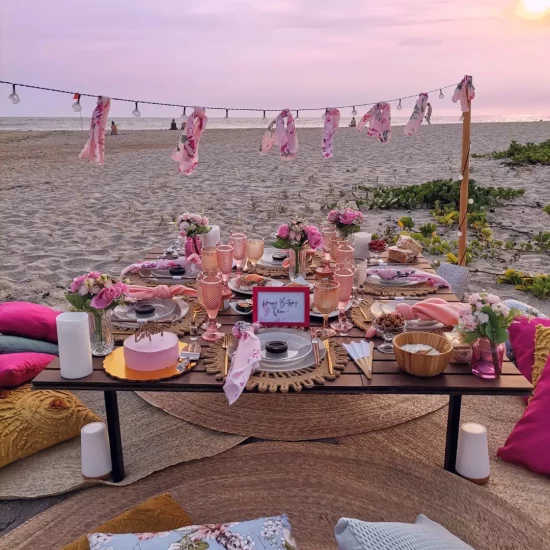 picnic en playa zicatela