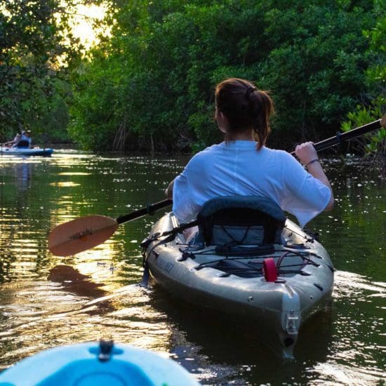 kayaking group